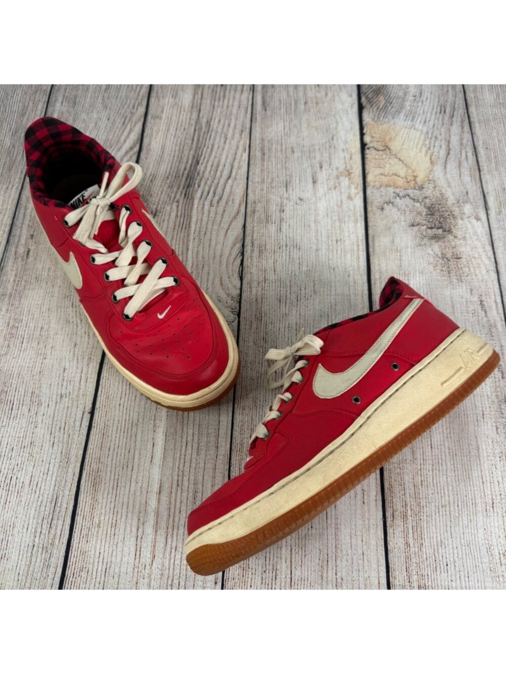 Nike Air Force 1 LV8 GS Action Red Sail Style #820438-601 Youth Size 5.5Y
